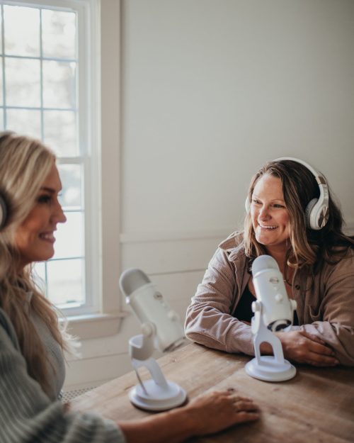 Dianne and Heather, founders of Only Prettier Design and the Found Her podcast
